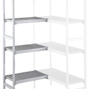 HYLLA.HÖRN I ALUM.-POLYETEN.373X1010MM