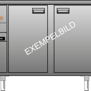 Frysbänk - MF-130C - Centralkyla - 2 Dörrar - Hylla 450x530 - Mått: 1300x650x900mm